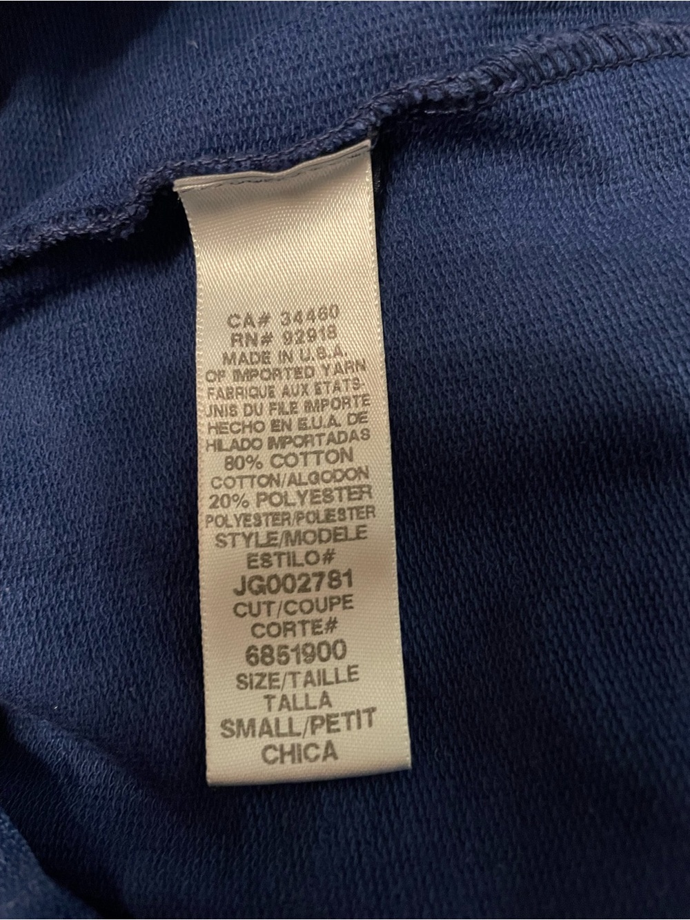 Juicy Couture Blue Zip Hoodie with Queen Back Graphic - Picture 6 of 6